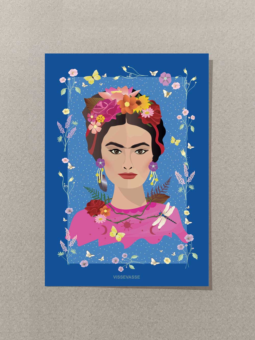 Frida Kahlo til og fra kort fra ViSSEVASSE