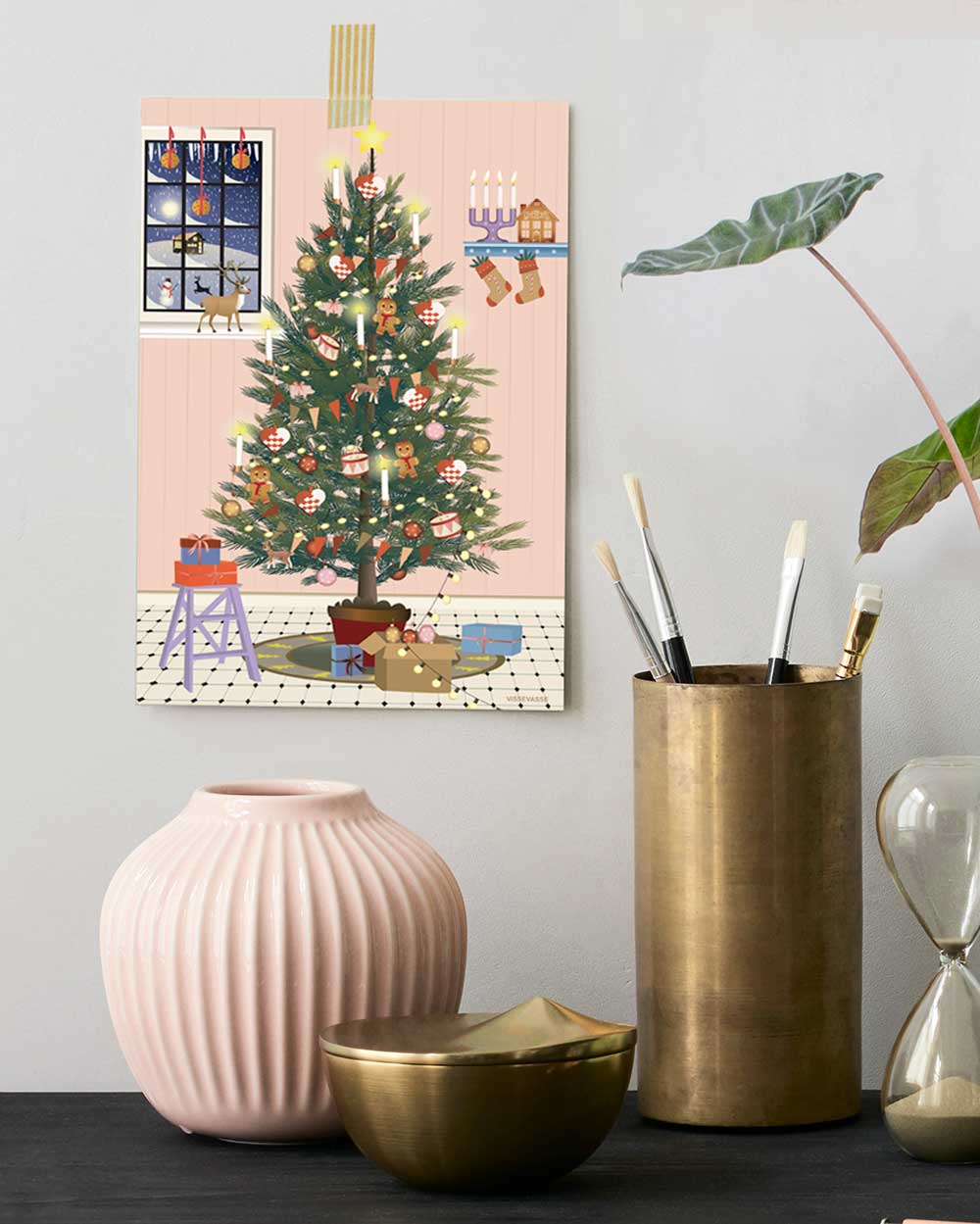 GLOWING CHRISTMAS TREE - poster