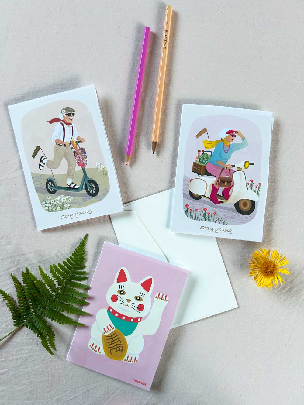 STAY YOUNG MRS - card