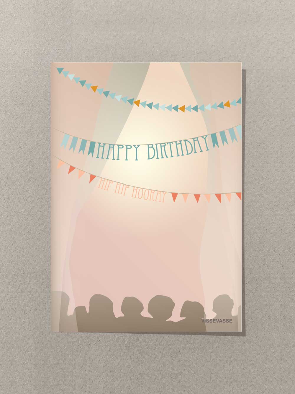 HAPPY BIRTHDAY GARLANDS - mini card