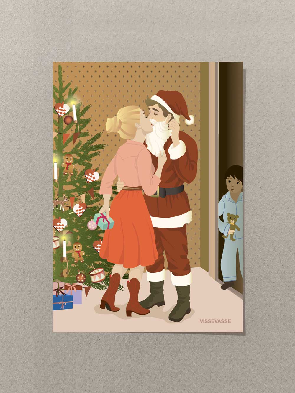 I SAW MOMMY KISSING... - mini card