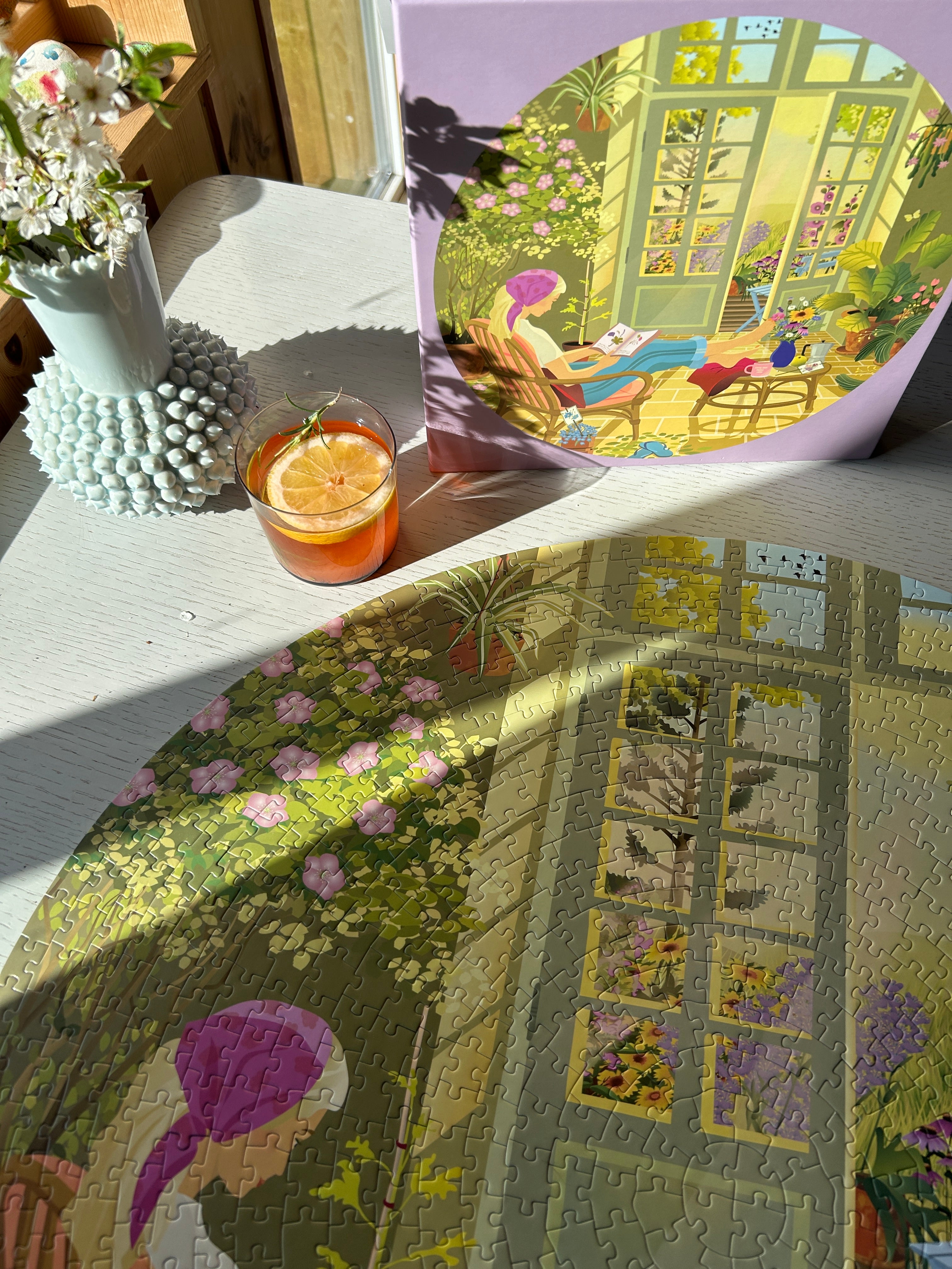 MORNING GLOW - round puzzle with 1,000 pieces
