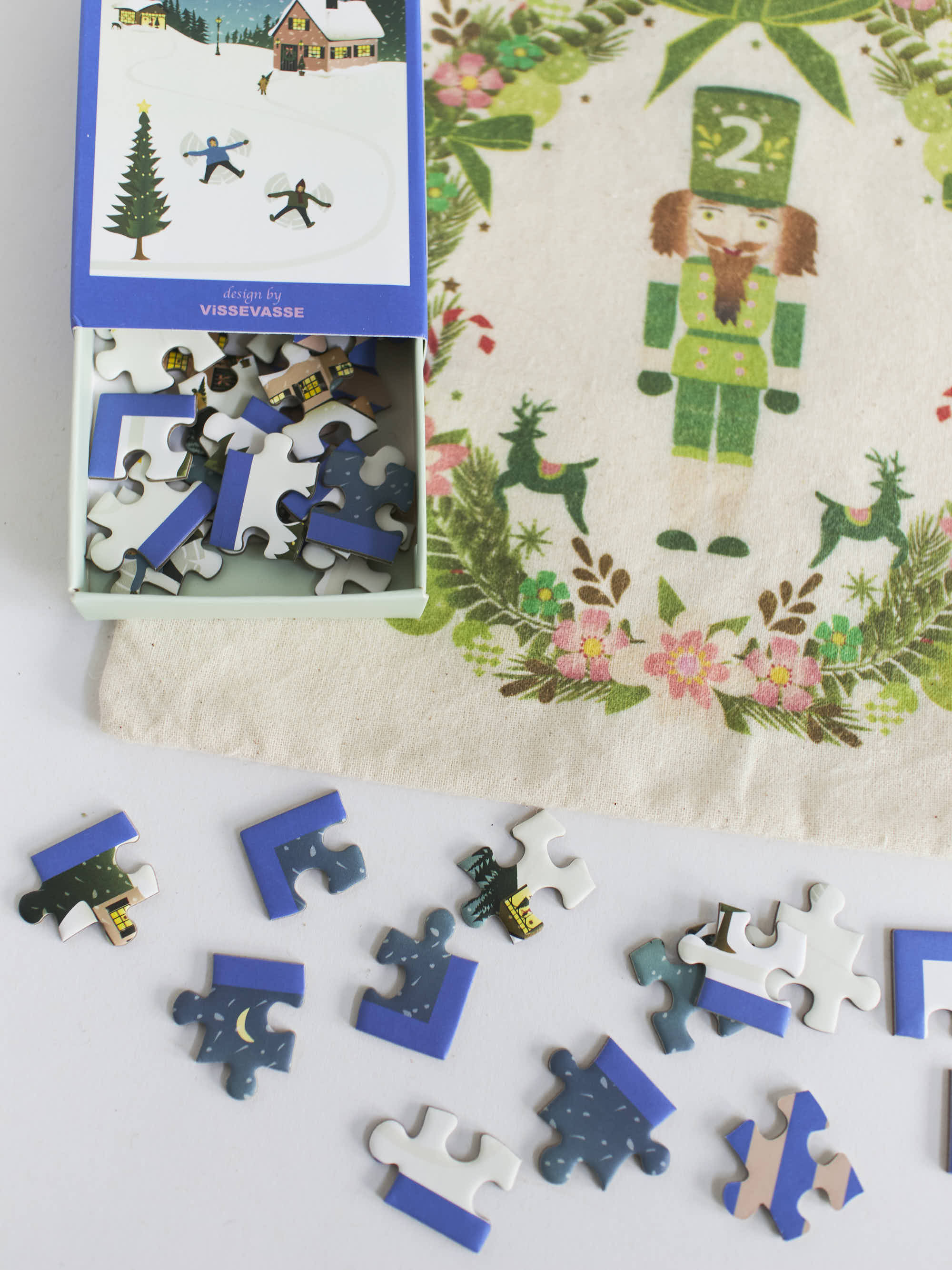 Adventskalender med puslespil fra VISSEVASSE