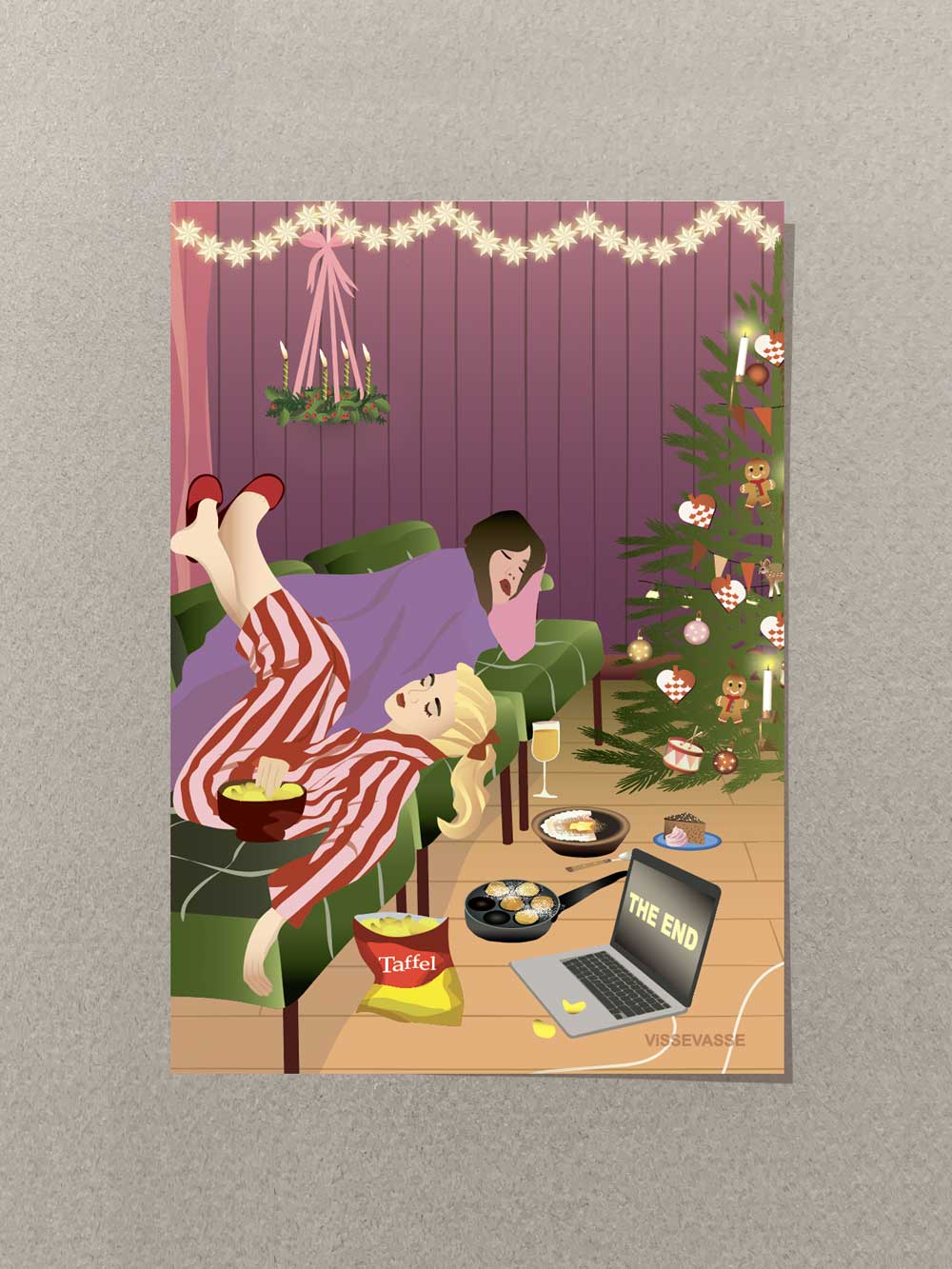 Leftovers & lazy days julekort fra ViSSEVASSE