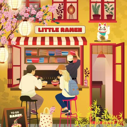 LITTLE RAMEN - puzzle with 150 pieces