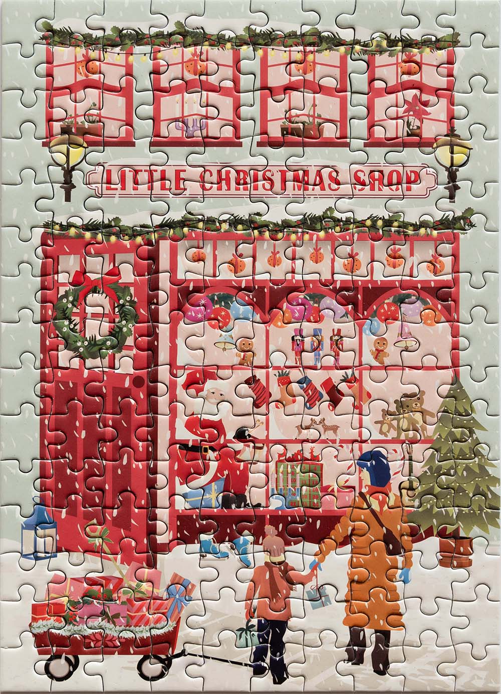 Little Christmas Shop - julepuslespil med 150 brikker fra ViSSEVASSE