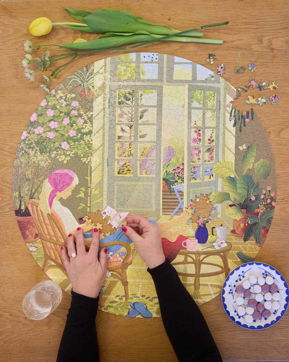 MORNING GLOW - round puzzle with 1,000 pieces