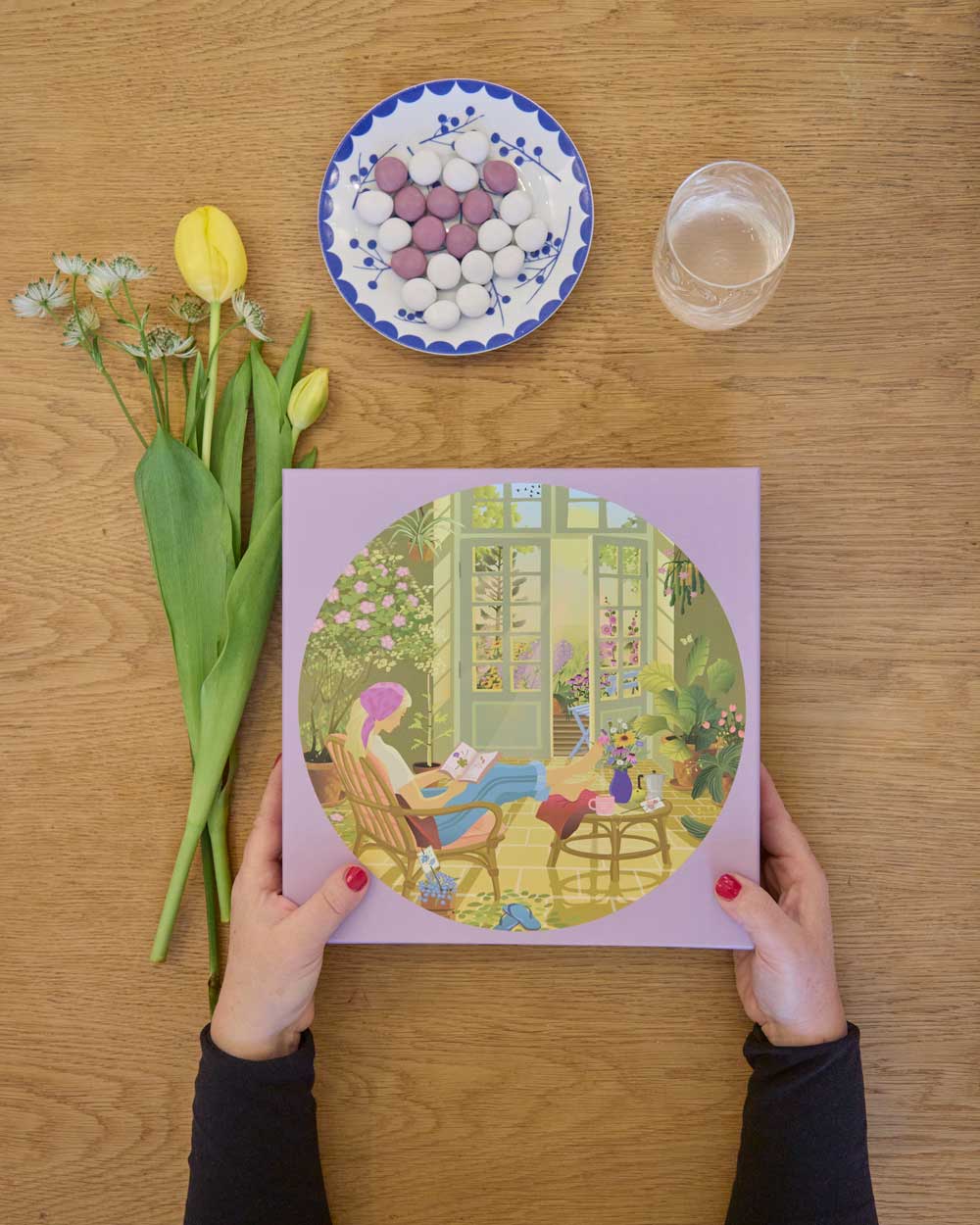 MORNING GLOW - round puzzle with 1,000 pieces