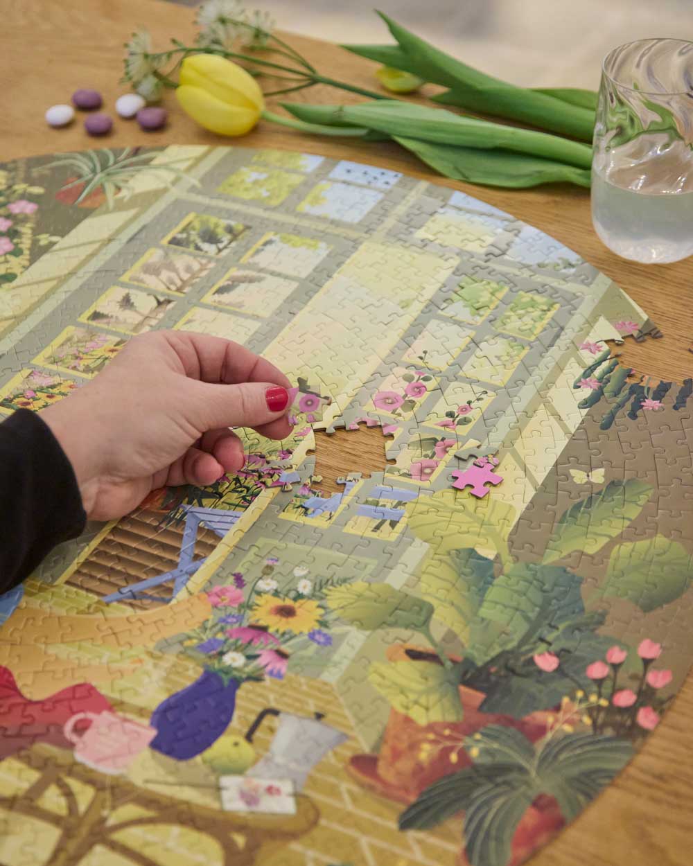 MORNING GLOW - round puzzle with 1,000 pieces