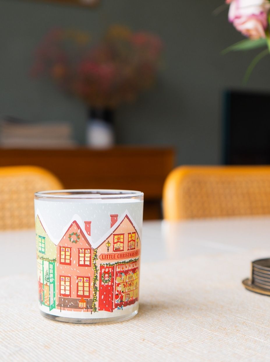 CHRISTMAS TOWN NO. 3 – rapeseed wax candle in glass
