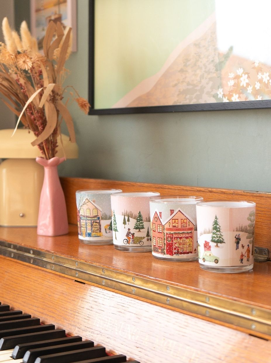 Rapslys i glas - fine julelys til at skabe hygge i hjemmet. Kan bruges som adventslys