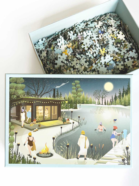 SAUNA BY THE LAKE - Jigsaw Puzzle - 1000 pieces – ViSSEVASSE