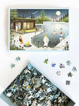 SAUNA BY THE LAKE - Jigsaw Puzzle - 1000 pieces