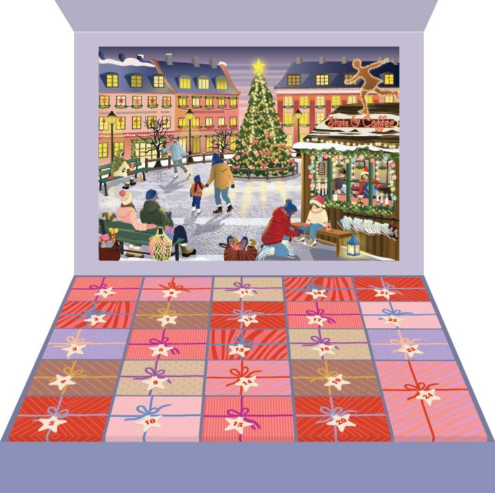 SKATE & COFFEE - puzzle advent calendar with 1.000 pieces