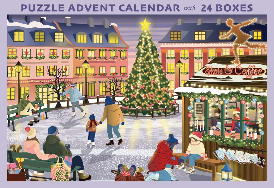 SKATE & COFFEE - puzzle advent calendar with 1.000 pieces