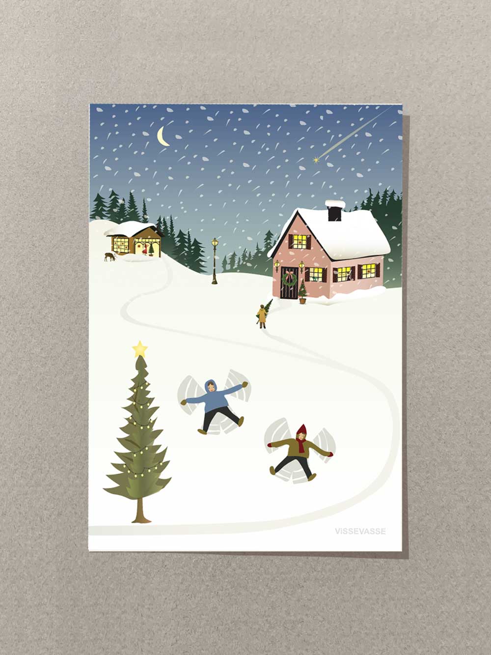 SNOW ANGELS - mini card