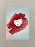 SNOW HEART - mini card