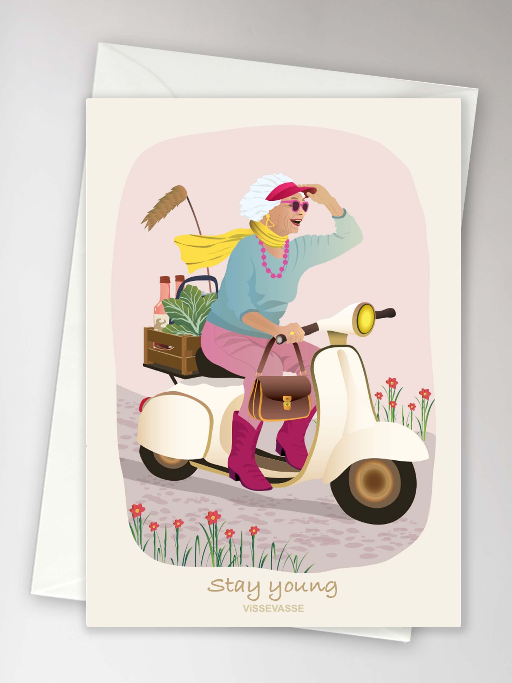 STAY YOUNG MRS - card