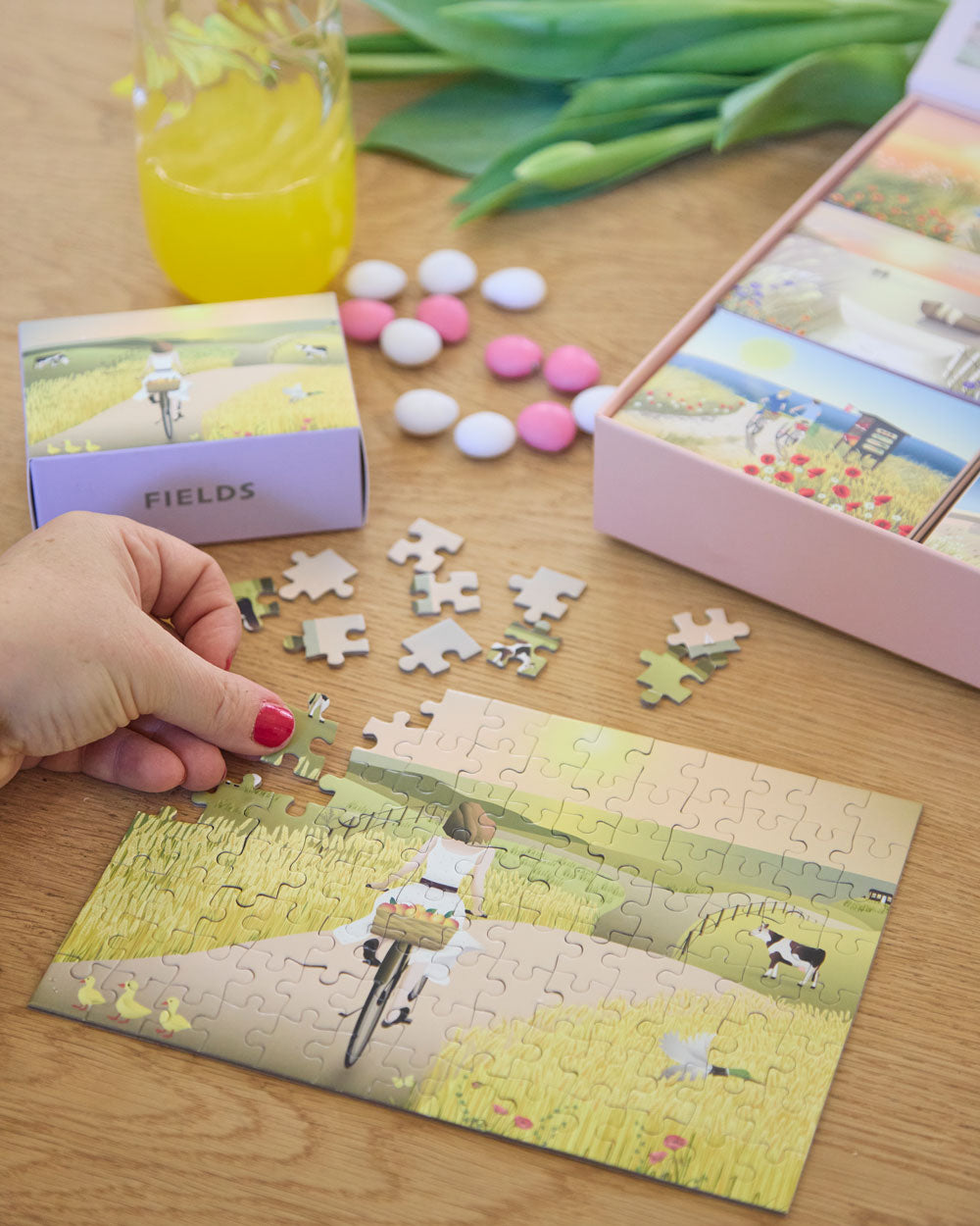 SUMMER MOMENTS - puzzle box with nine small puzzles