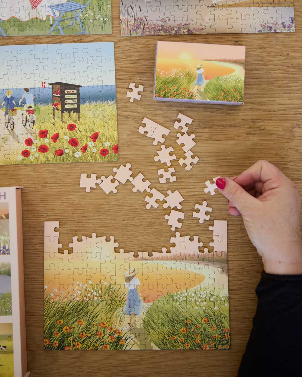 SUMMER MOMENTS - Puzzle box with nine small puzzles from ViSSEVASSE