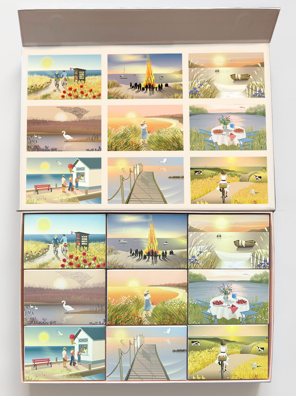 SUMMER MOMENTS - Puzzle box with nine small puzzles from ViSSEVASSE