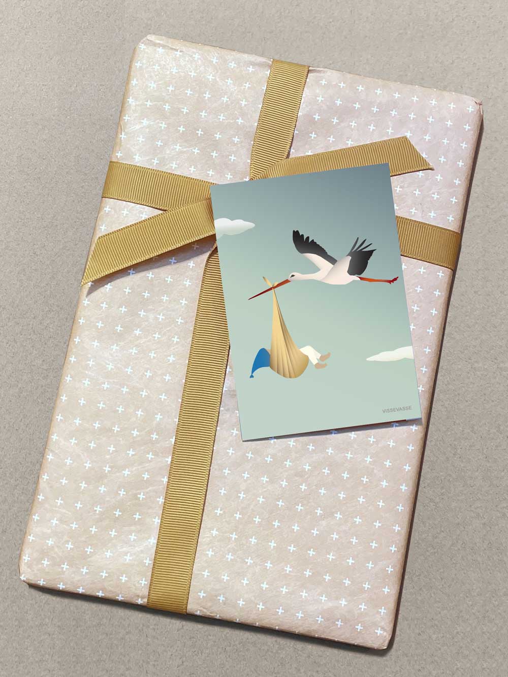 THE STORK blue - mini card