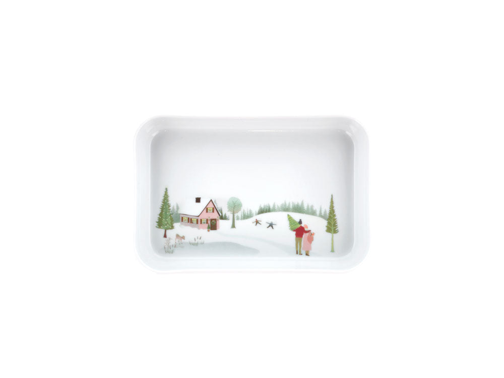 VINTER - Rectangular serving plate, small