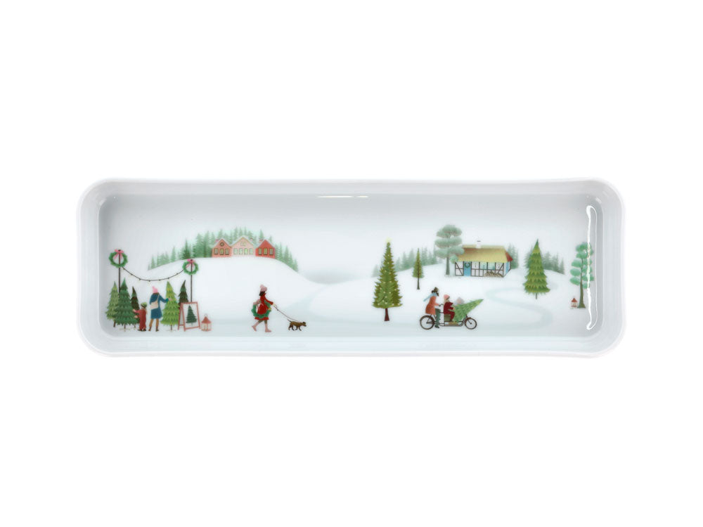 VINTER - Rectangular serving plate, large