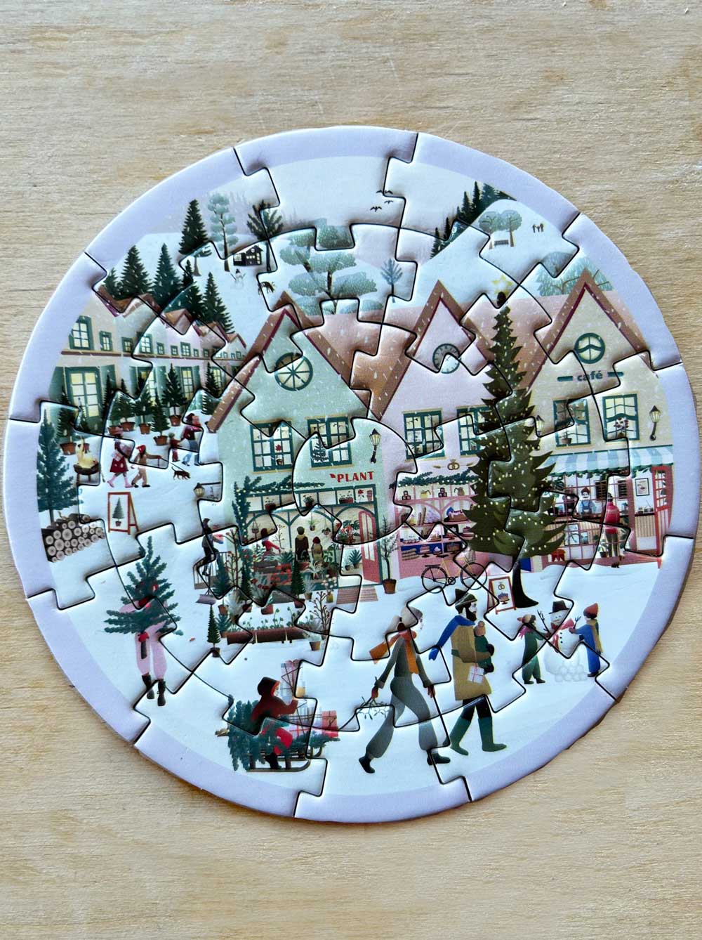 WHITE CHRISTMAS - mini puzzle