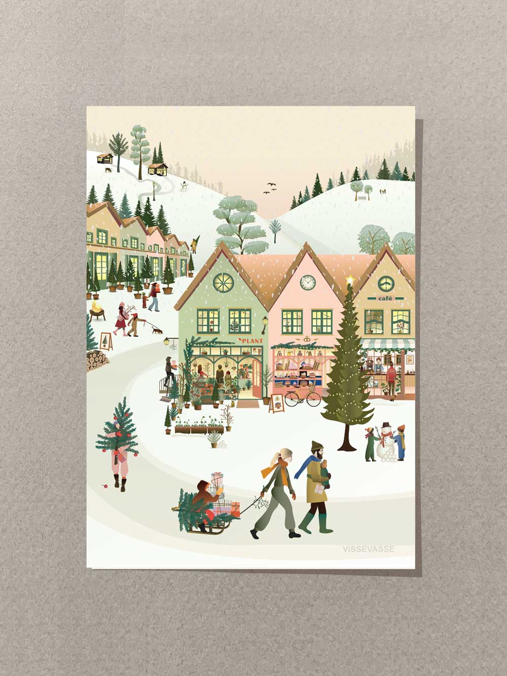 WHITE CHRISTMAS - mini card