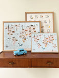 WORLD MAP ANIMAL - JIGSAW PUZZLE - 42 pieces
