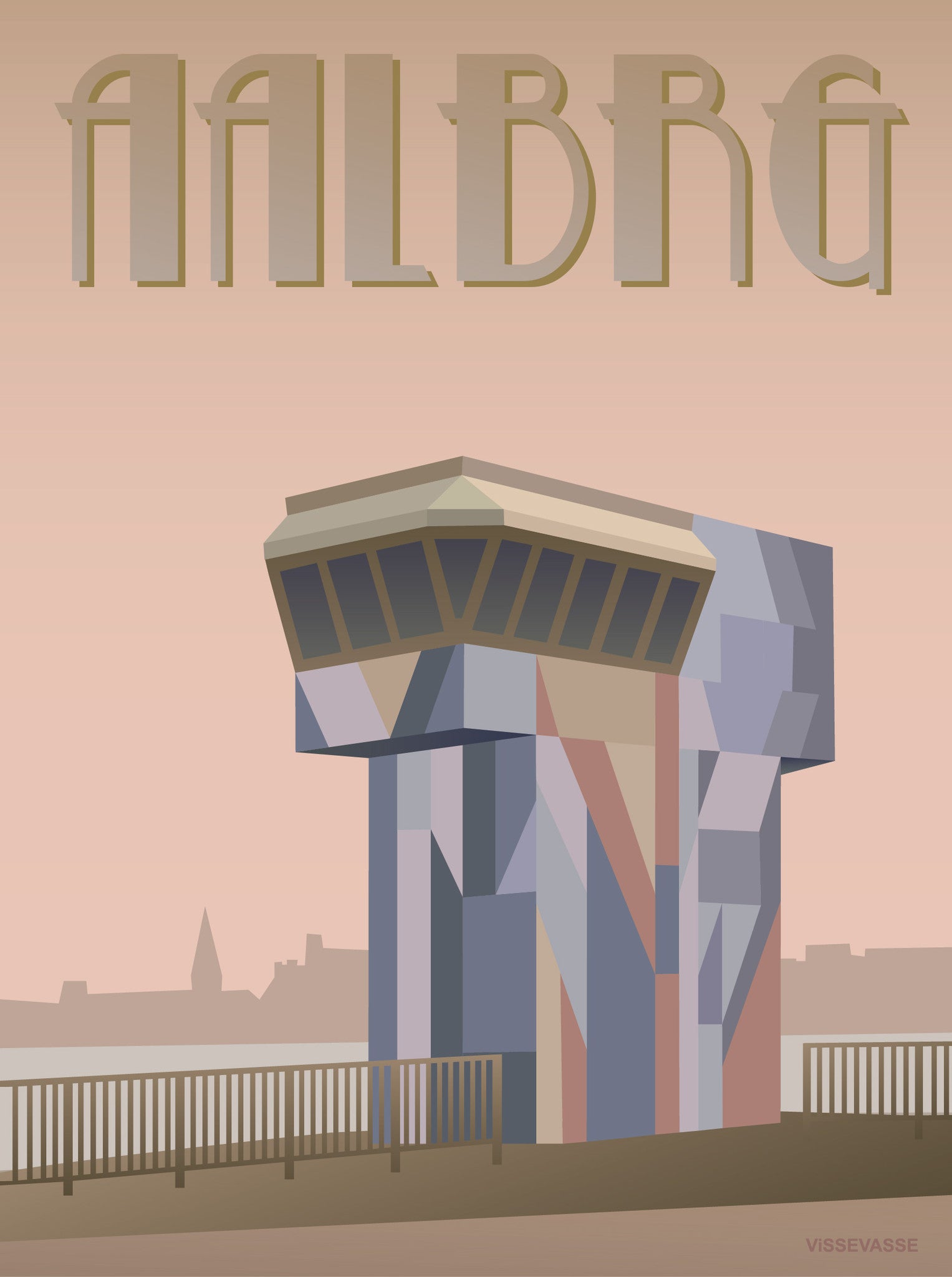 AALBORG Limfjordsbroen - poster