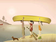 Canoe - a poster from ViSSEVASSE Design and Paper Studio