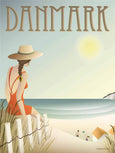 Denmark - the Beach - poster from ViSSEVASSE