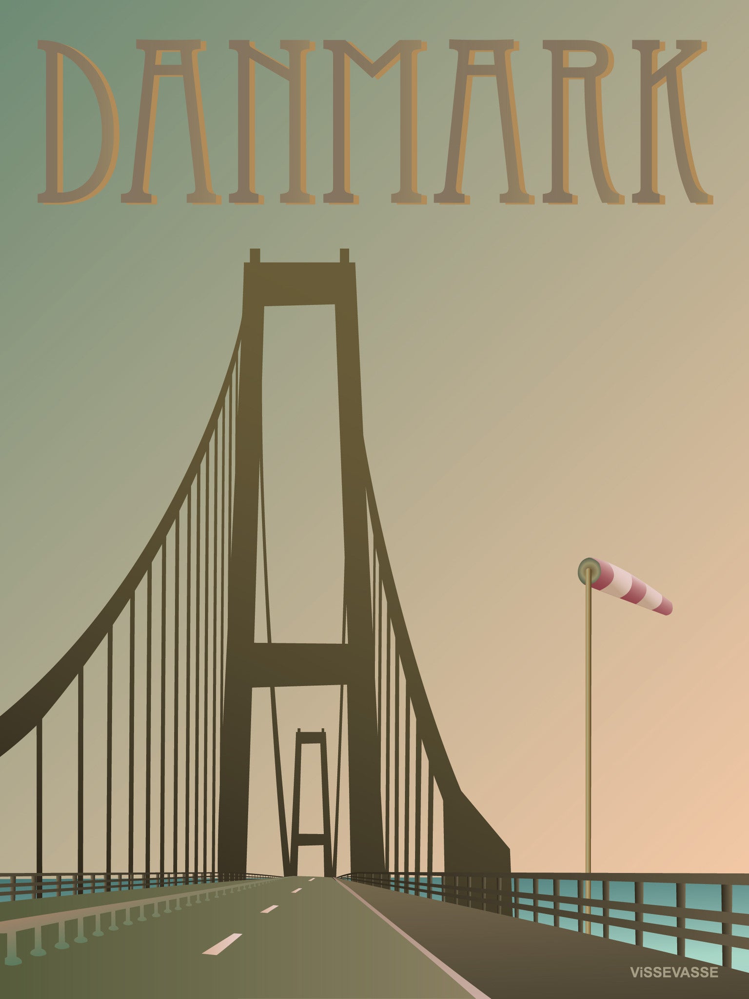 DENMARK The Great Belt Bridge - poster