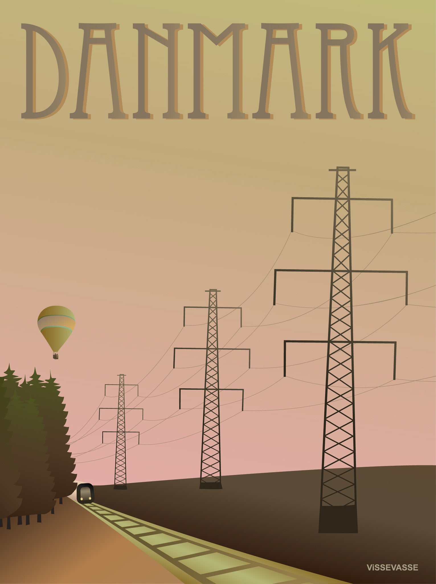 DENMARK Masts - poster