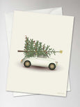 CHRISTMAS TREE & LITTLE CAR - Greeting Card
