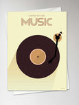 LISTEN TO THE MUSIC - greeting card