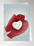 SNOW HEART - Greeting Card