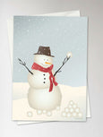 SNOWMAN - Greeting Card