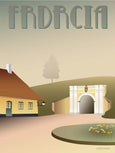 Fredericia poster from ViSSEVASSE with the princes gate