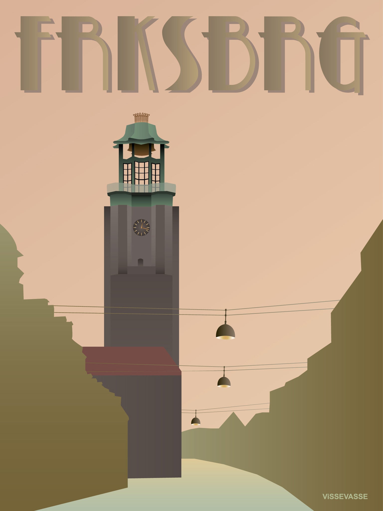 FREDERIKSBERG City hall - poster