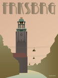 Frederiksberg poster from ViSSEVASSE with the tower at city hall