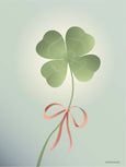 good luck poster from ViSSEVASSE with four-leafed clover