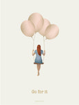 GO FOR IT balloon dream - greeting card