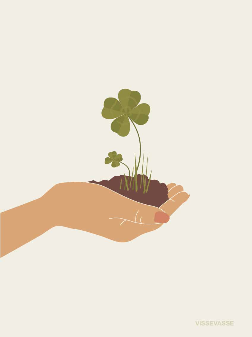 GROW YOUR OWN LUCK - mini card