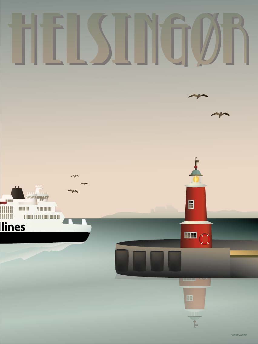 Helsingør - Havnen - plakat - ViSSEVASSE