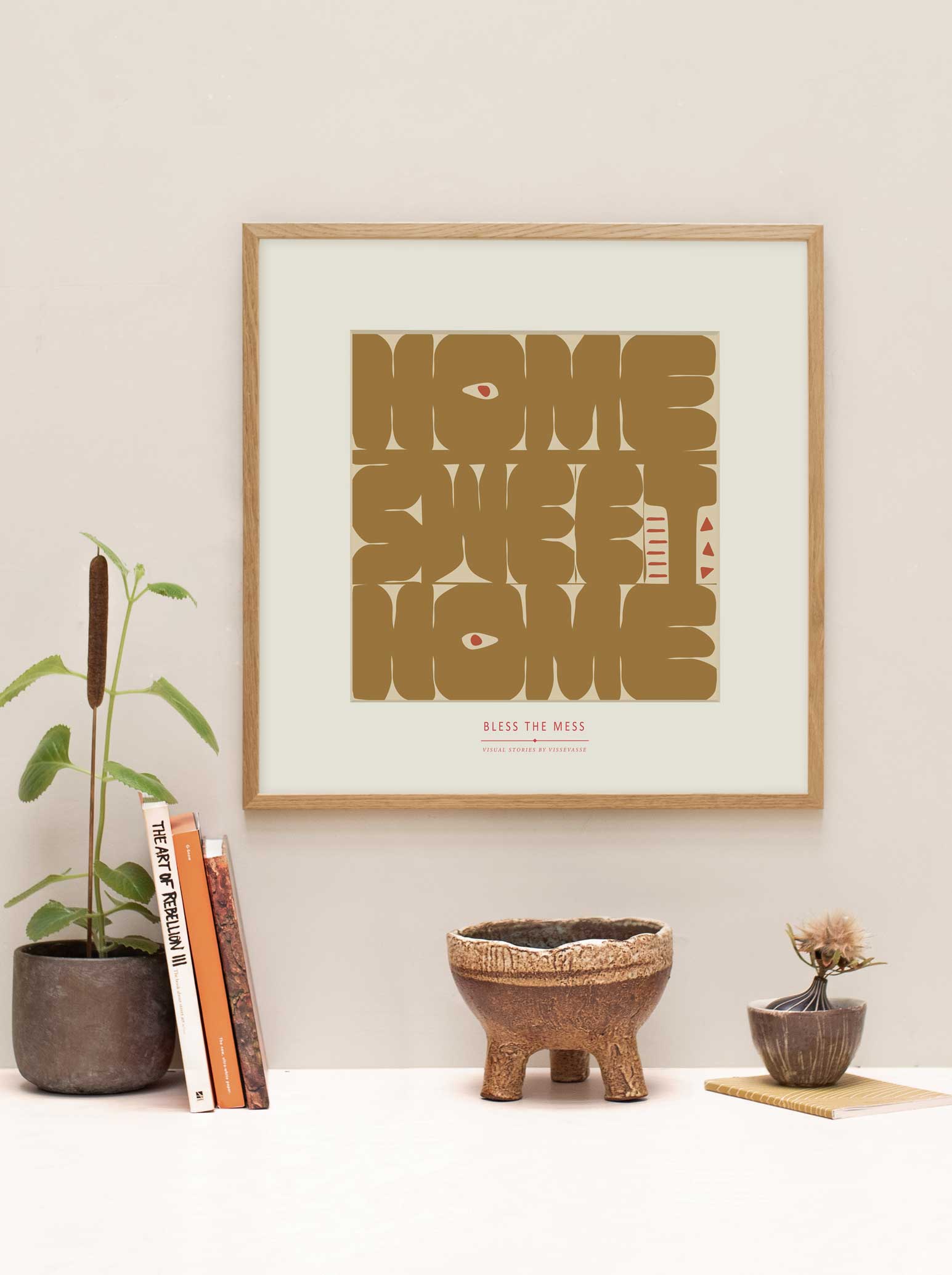 HOME SWEET HOME - plakat - ViSSEVASSE