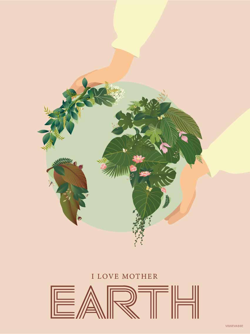 I LOVE MOTHER EARTH - Kort - ViSSEVASSE