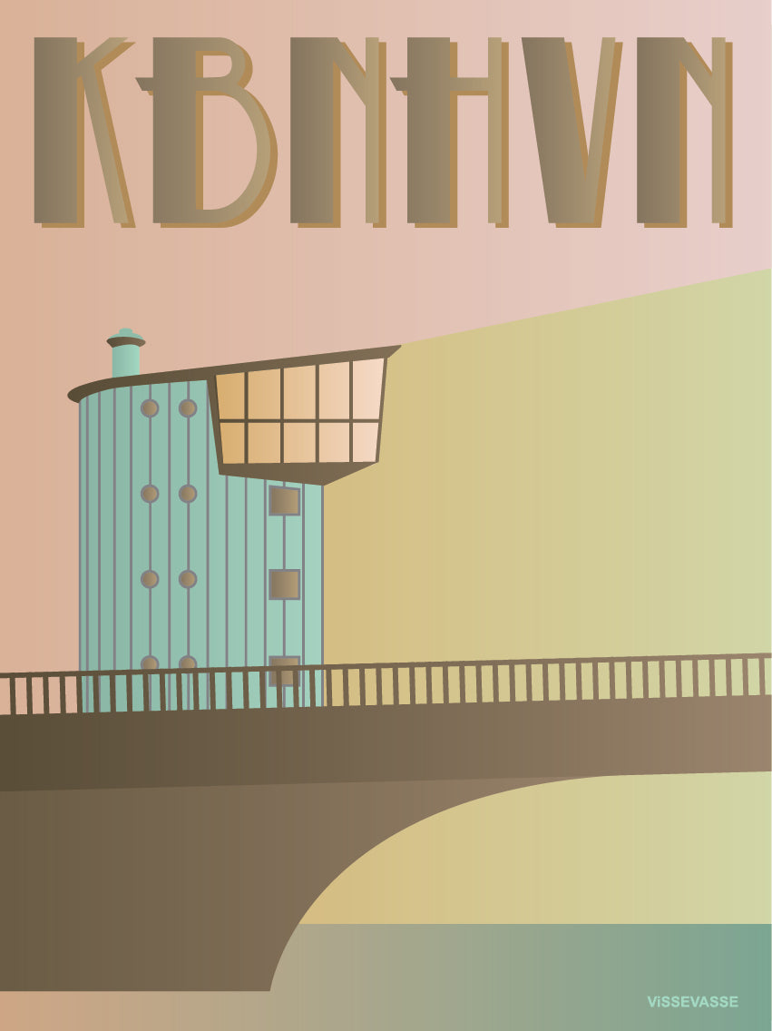 COPENHAGEN Langebro - poster